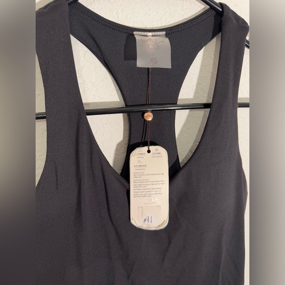 Calia Energize Large Pure Black Tank Top Exercise Mini Dress NWT Womens Size XS - Picture 5 of 11